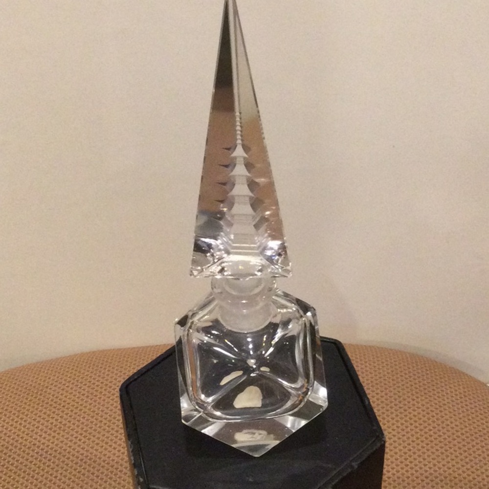 Vintage Napco Leaded Crystal Perfume Bottle